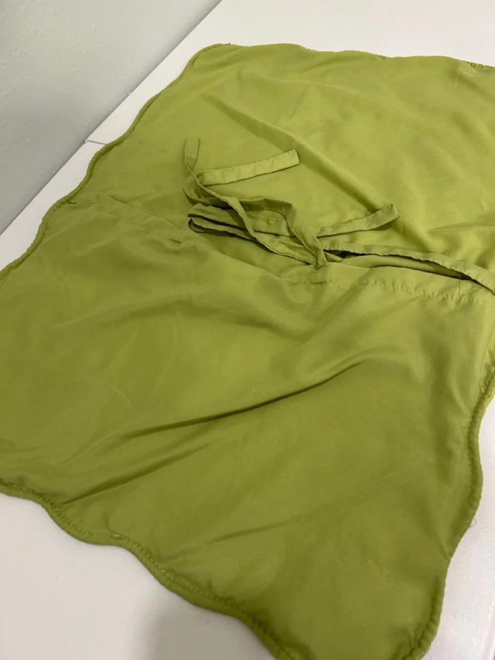 Quilted Sham Pillow Cover in Olive Green
